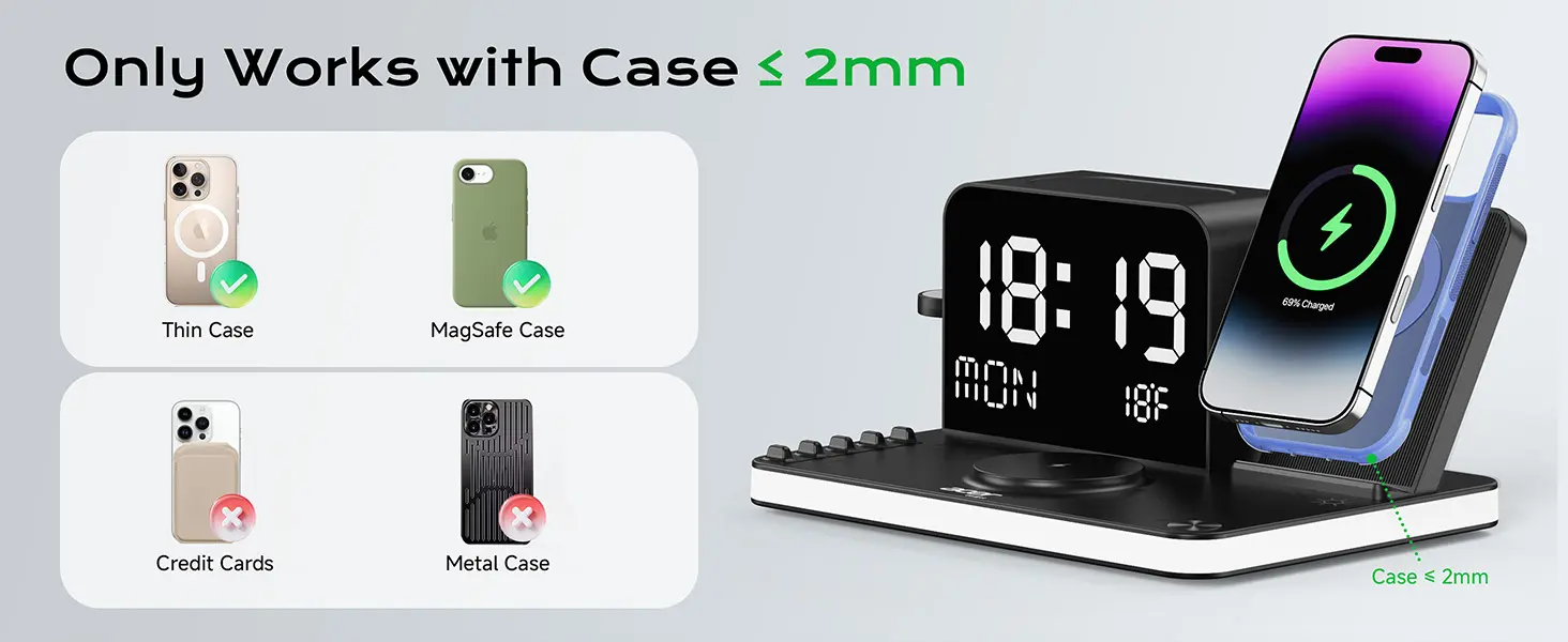 Detaliu produs — Stație de încărcare wireless 7-în-1, imagine 3